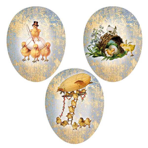 Chicken Gang fillable Easter Eggs, 12cm by Nestler GmbH