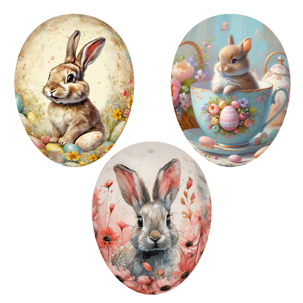 Lovely Bunnies fillable Easter Eggs, 15cm by Nestler GmbH