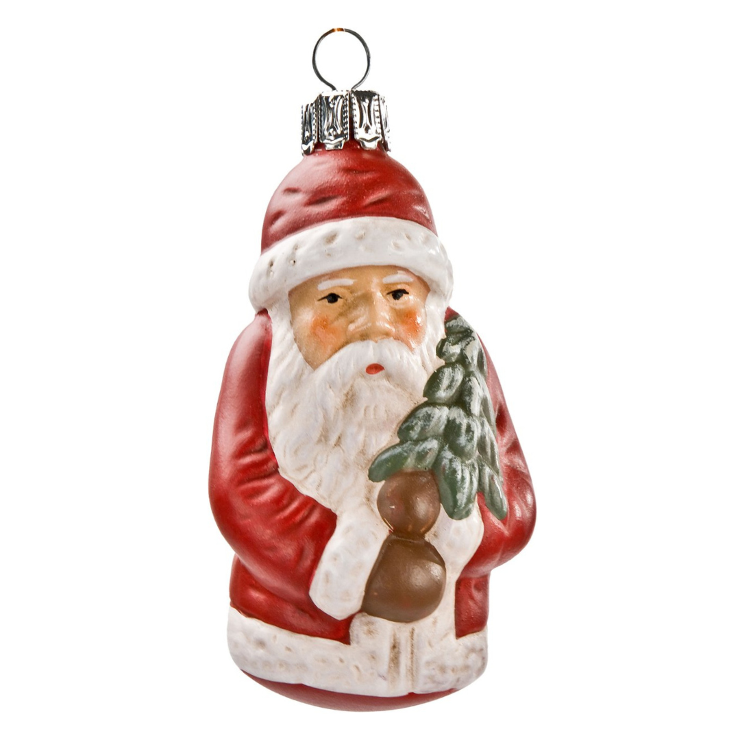 Santa Paper Mache Ornament by Marolin Manufaktur