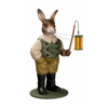 Rabbit in Green Vest with Lantern by Marolin Manufaktur
