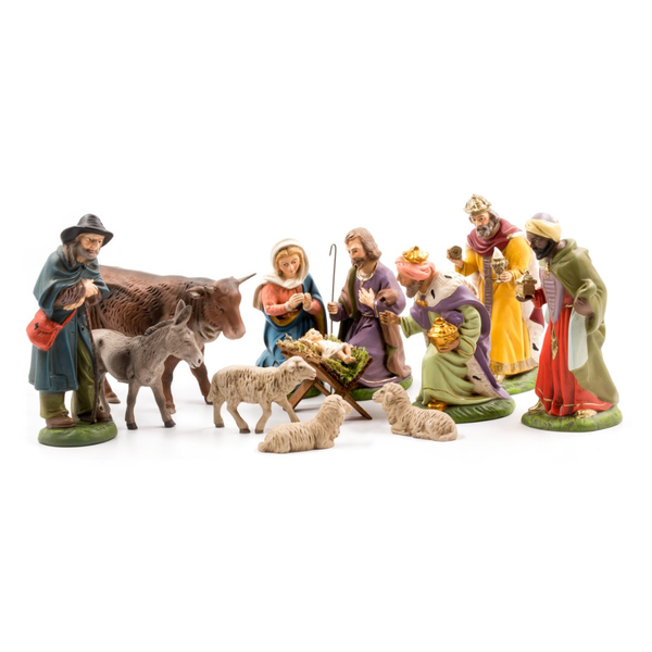 Twelve Piece Nativity set, 12cm scale by Marolin Manufaktur