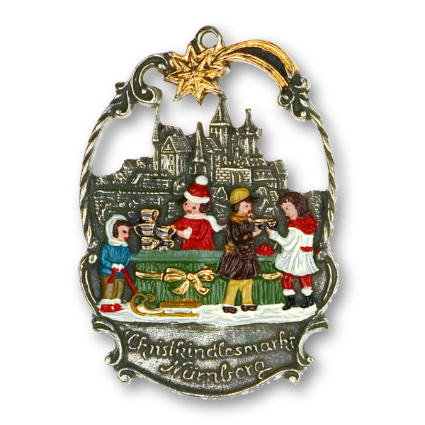 Christkindlmarkt, Nurnberg Pewter Ornament by Kuehn Pewter