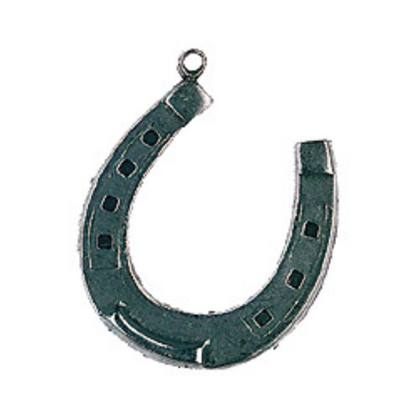 Antique Finish, Pewter Horseshoe Ornament by Kuehn Pewter