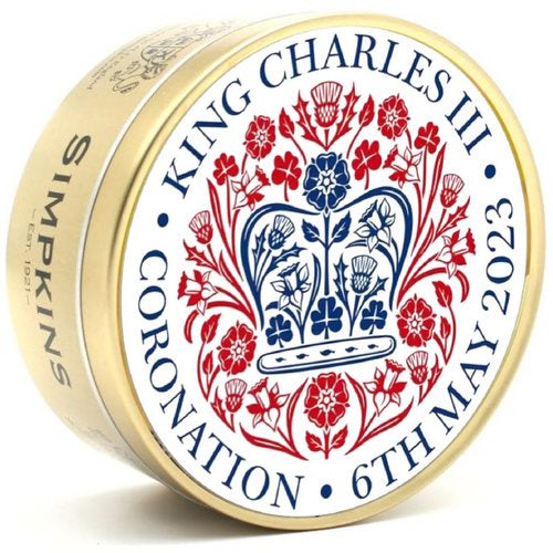 Simpkins King Charles III Coronation Emblem Tin