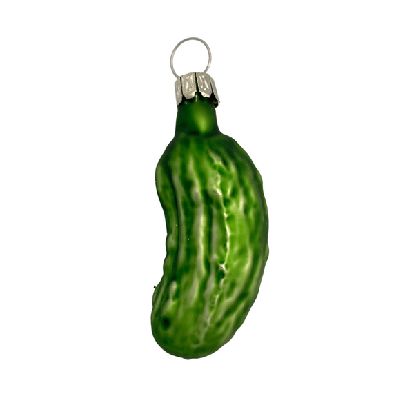 Pickle, 2.5", green matte, by Old German Christmas