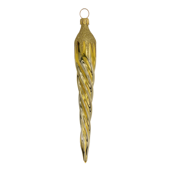 Icicle, gold by Old German Christmas