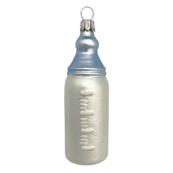 Baby Bottle, blue by Old German Christmas