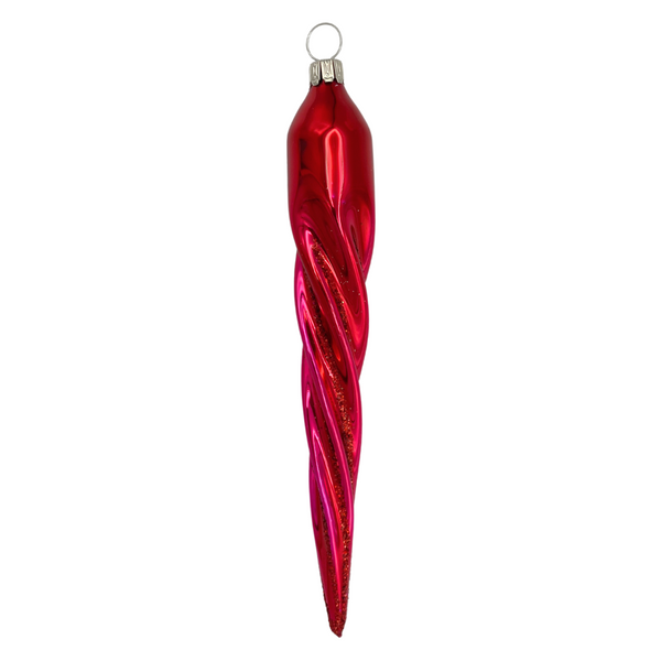 Icicle, dark red by Old German Christmas