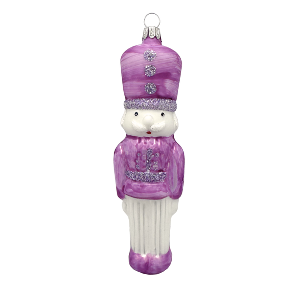 Nutcracker Ornament, lavender by Old German Christmas