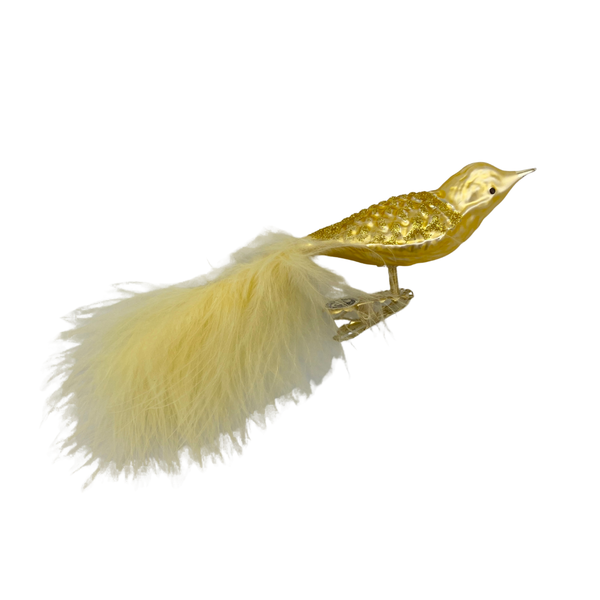 Waffle Pattern Bird, gold by Glas Bartholmes