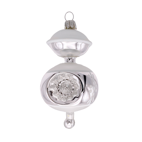 3 Reflector Dangle with Holly Ornament by Glas Bartholmes
