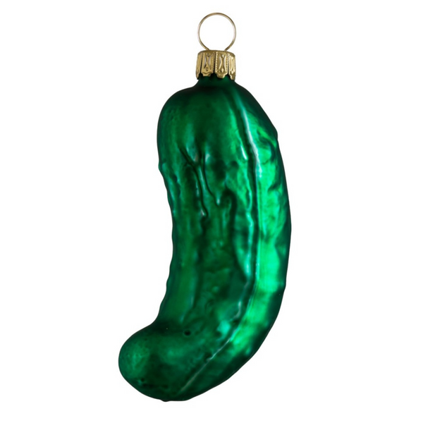 Christmas Pickle, large, matte by Glas Bartholmes