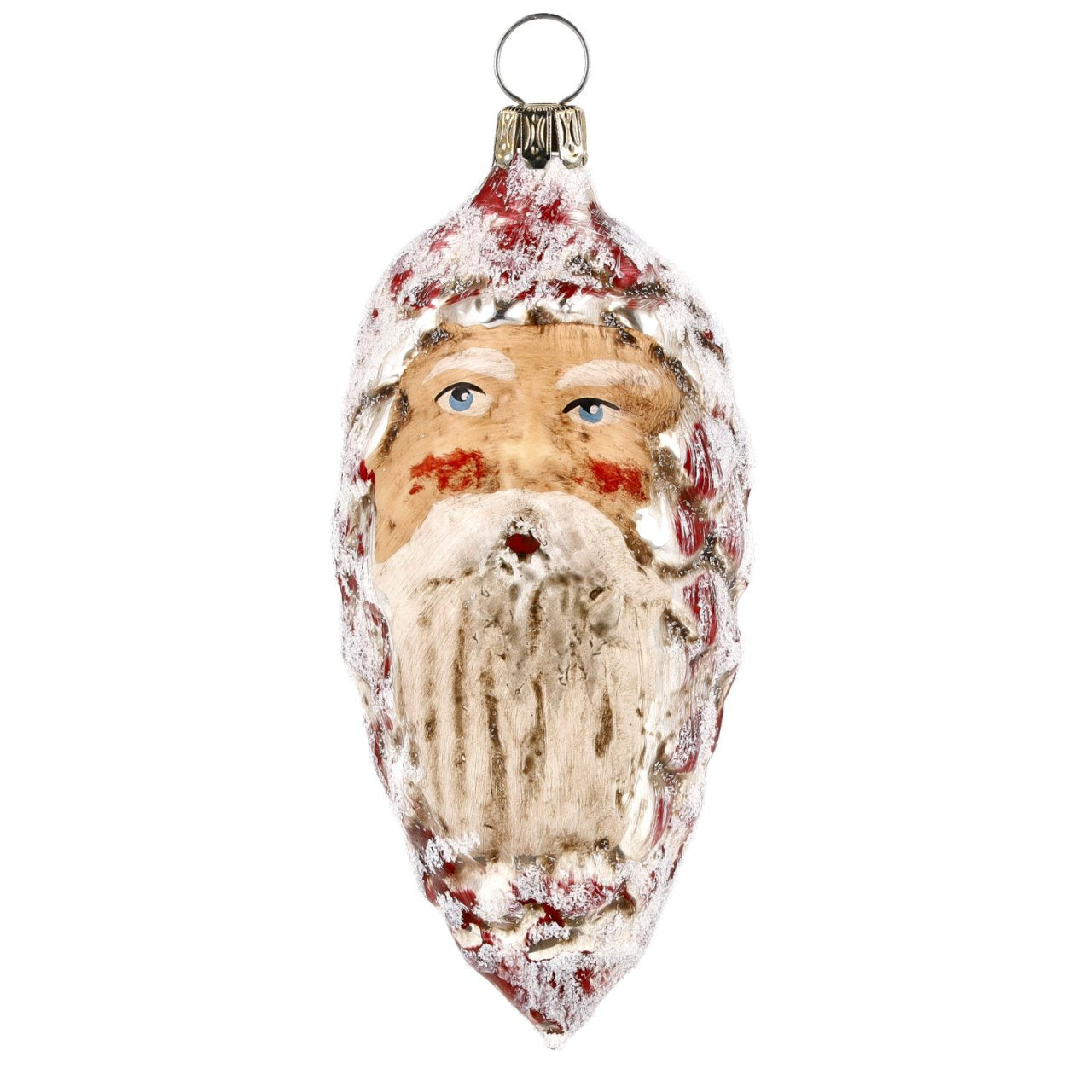 Red Pinecone Santa Ornament by Marolin Manufaktur