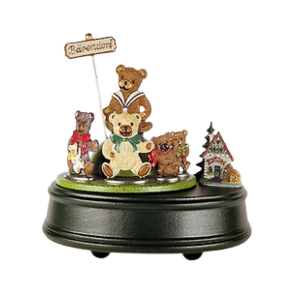 Bear Pewter Music Box by Kuehn Pewter