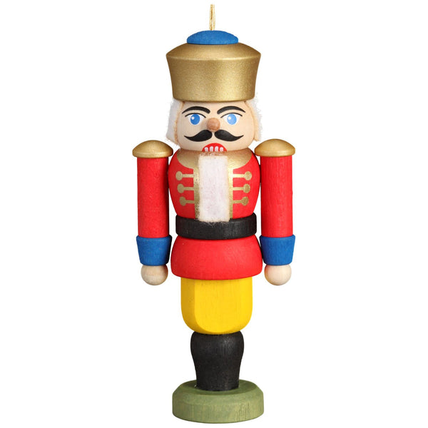 King Nutcracker Ornament, 3.5", red  by Seiffener Volkskunst