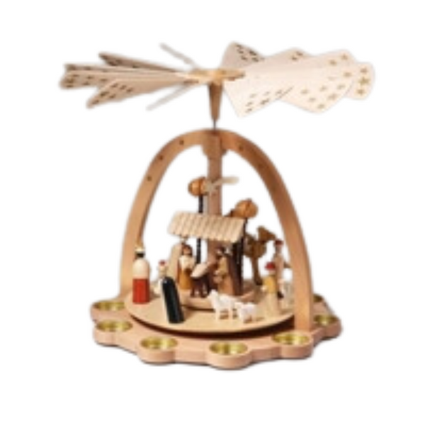 Star Nativity Tea Light Pyramid by Richard Glasser GmbH