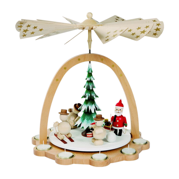 Snowmen Tea Light Pyramid by Richard Glasser GmbH
