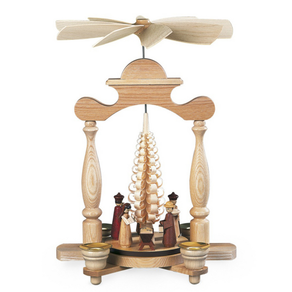 Nativity Under Square Frame, One Tier Pyramid by Mueller GmbH