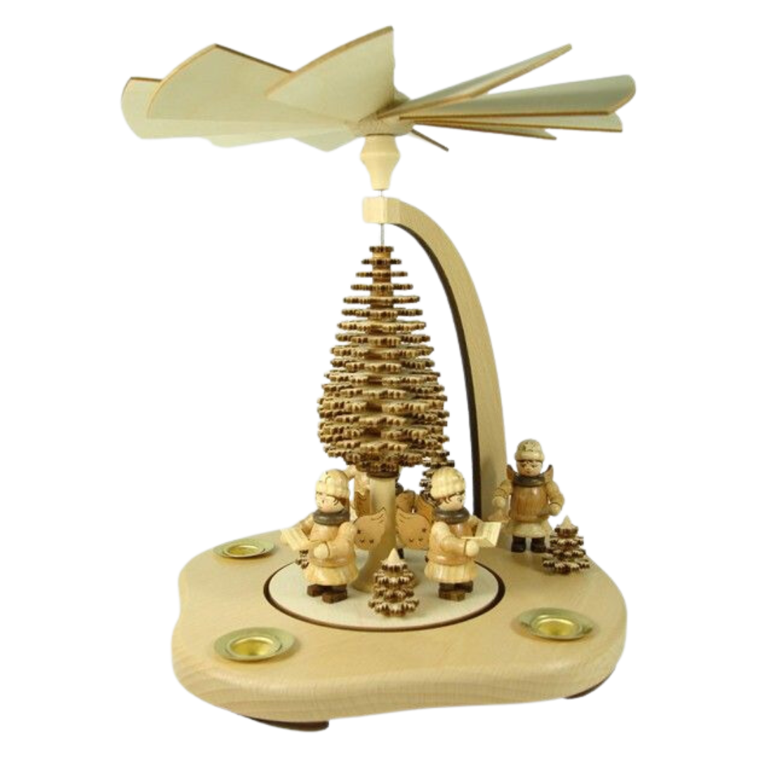 Pyramid with Layer Tree and Angels by Kunstgewerbe Lenk und Sohn