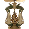 Branch and Tree Frame with Children and Snowman, Table Pyramid by Harald Kreissl