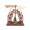 Pyramid Crystal Arch Santa Claus with Deer by Harald Kreissl