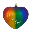 "Liebe ist Liebe/Love is Love" Pride Heart by Glas Bartholmes