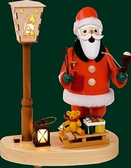 Santa with Lantern Smoker by Richard Glasser GmbH