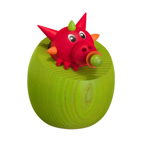 Baby Dragon, red, Incense Smoker by Seiffener Volkskunst