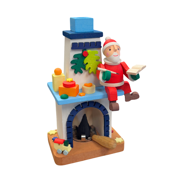Smoke Chimney with Santa by Graupner Holzminiaturen