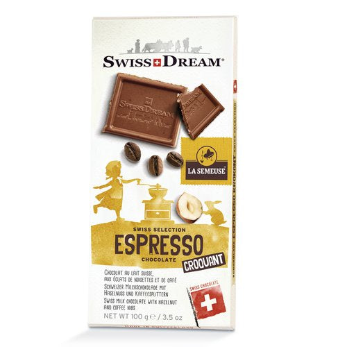Swiss Dream Espresso Chocolate Croquant Bar