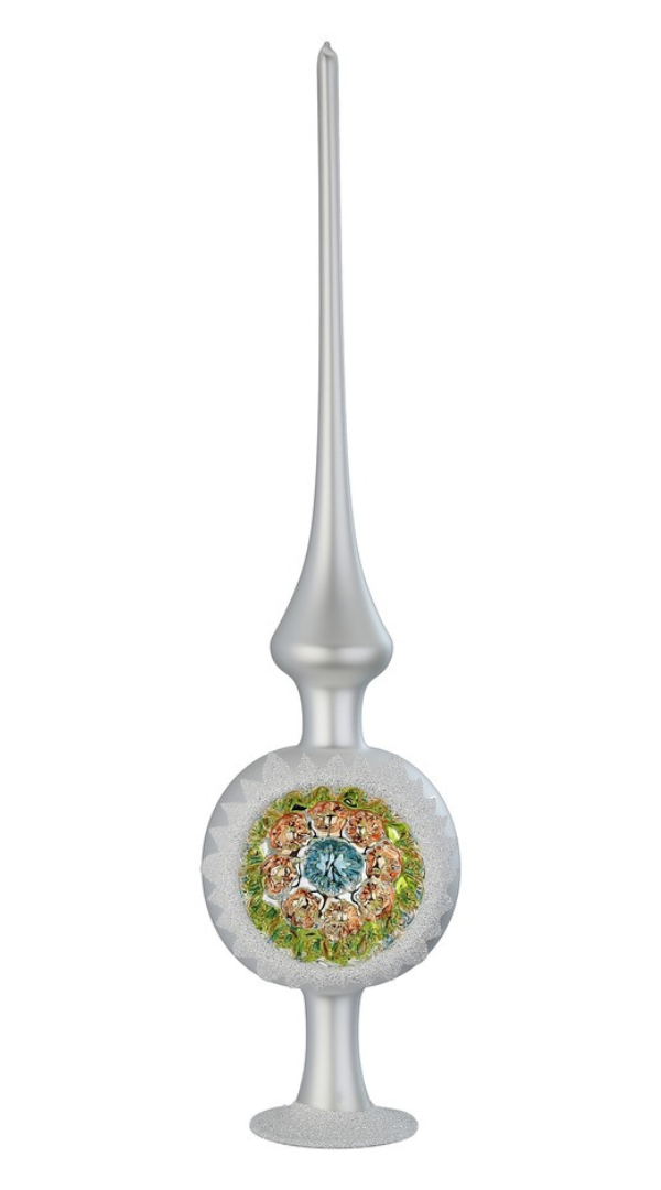 Ornament Reflection Tree Topper, 13" by Inge Glas of Germany