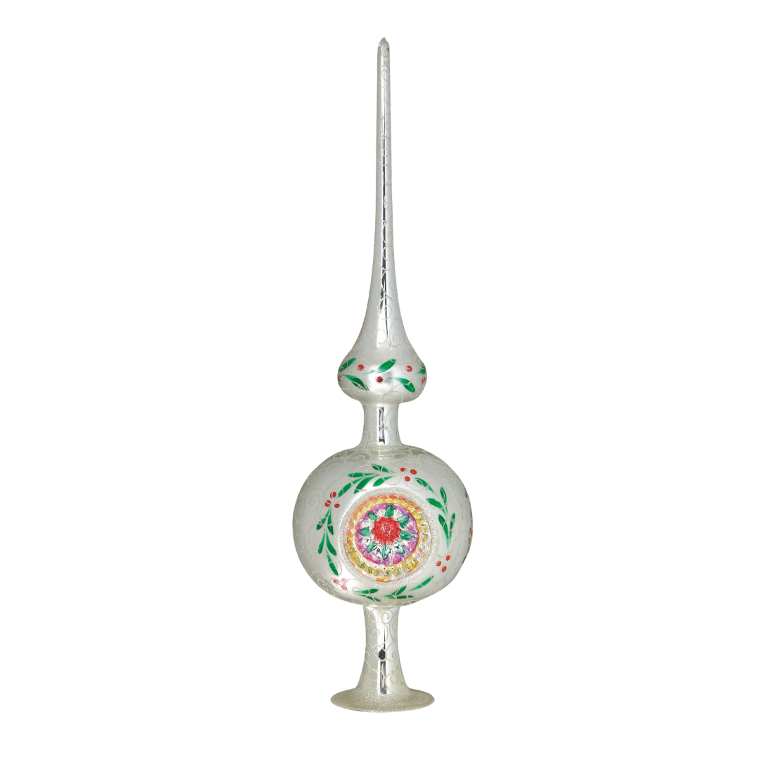 Spectacular Silver Centerpiece Tree Topper by Inge Glas of Germany