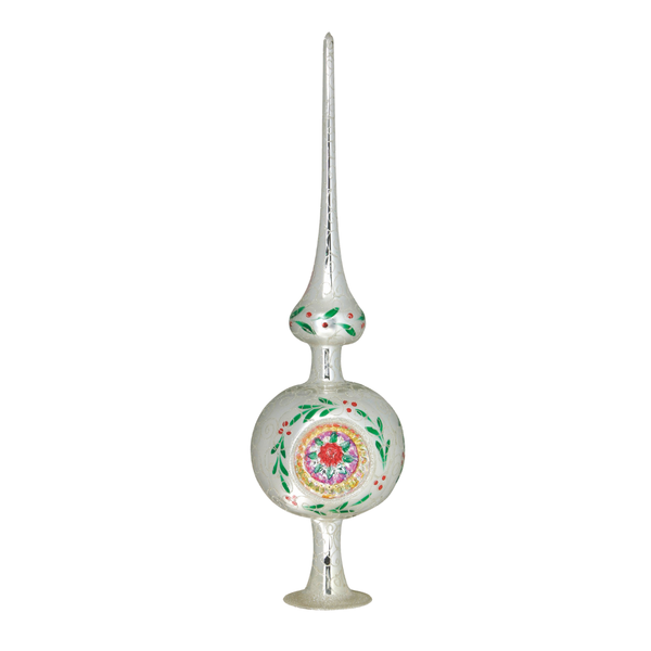 Spectacular Silver Centerpiece Tree Topper by Inge Glas of Germany
