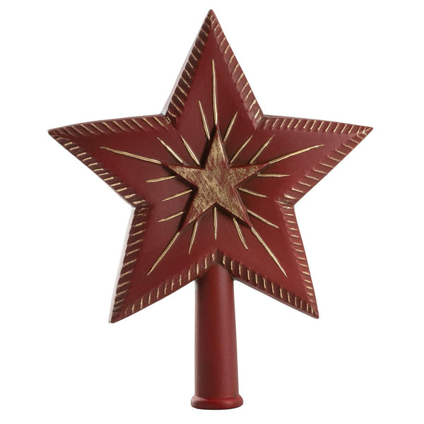 Binary Star Tree Topper, red by Marolin Manufaktur