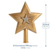 Binary Star Tree Topper, gold by Marolin Manufaktur