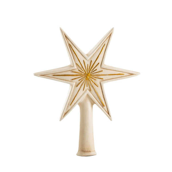 Tree Topper "Little Star" antique white by Marolin Manufaktur