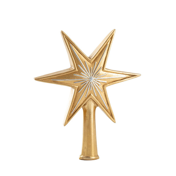 Tree Topper "Little Star" gold and silver by Marolin Manufaktur