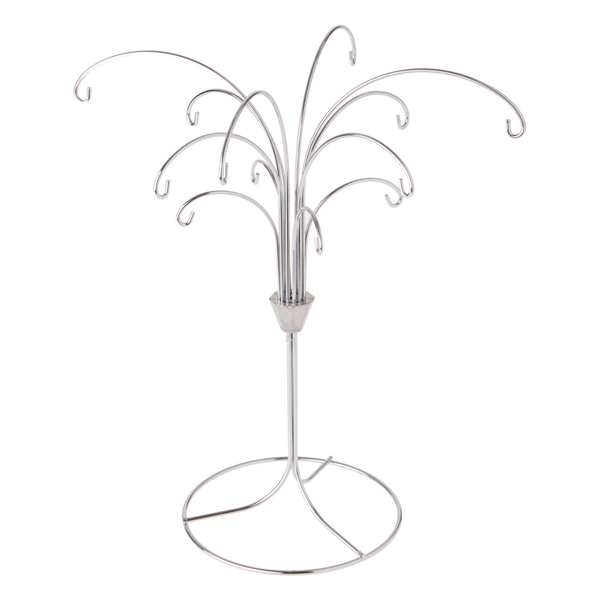 Fountain Ornament Tree, 12 arm, silver