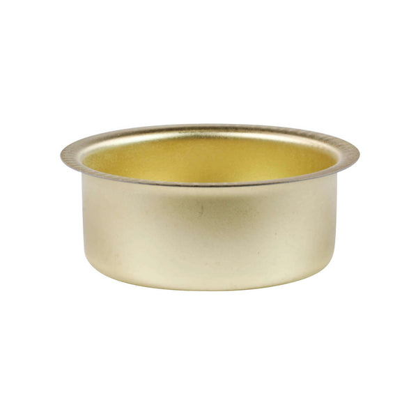 Brass Cup for Tea Light Candles, deep for German Pyramids