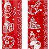 Red and White Advent Calendar Candle by EWA Kerzen