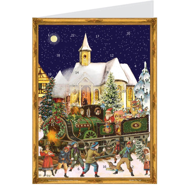 Train Advent Calendar Card by Richard Sellmer Verlag