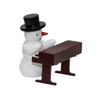 Snowman Band, Snowman with Keyboard by Erzgebirgische Holzkunst Gahlenz GmbH