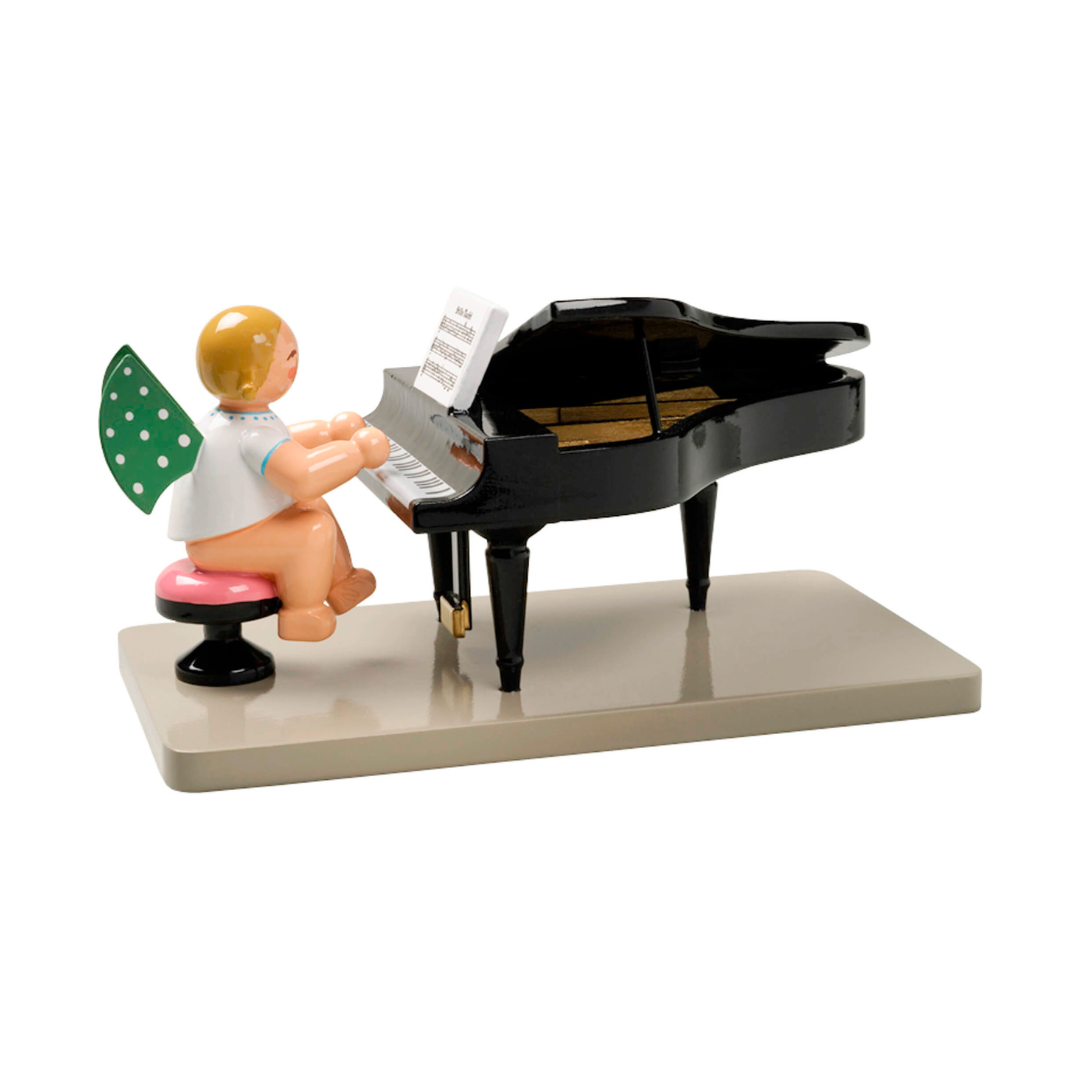 Angel at Opened Baby Grand Piano, blonde by Wendt und Kuhn