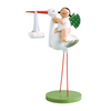 Angel on Stork with Boy by Wendt und Kuhn