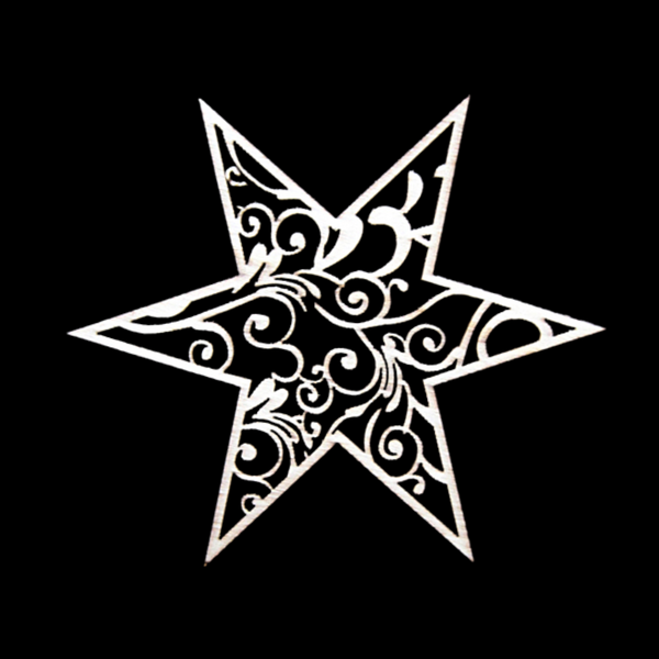 Star with Swirls Wood Ornament by Wandera GmbH
