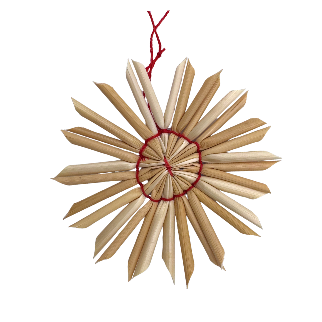 Straw Flat Snowflake from Wandera