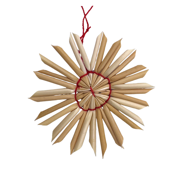 Straw Flat Snowflake from Wandera