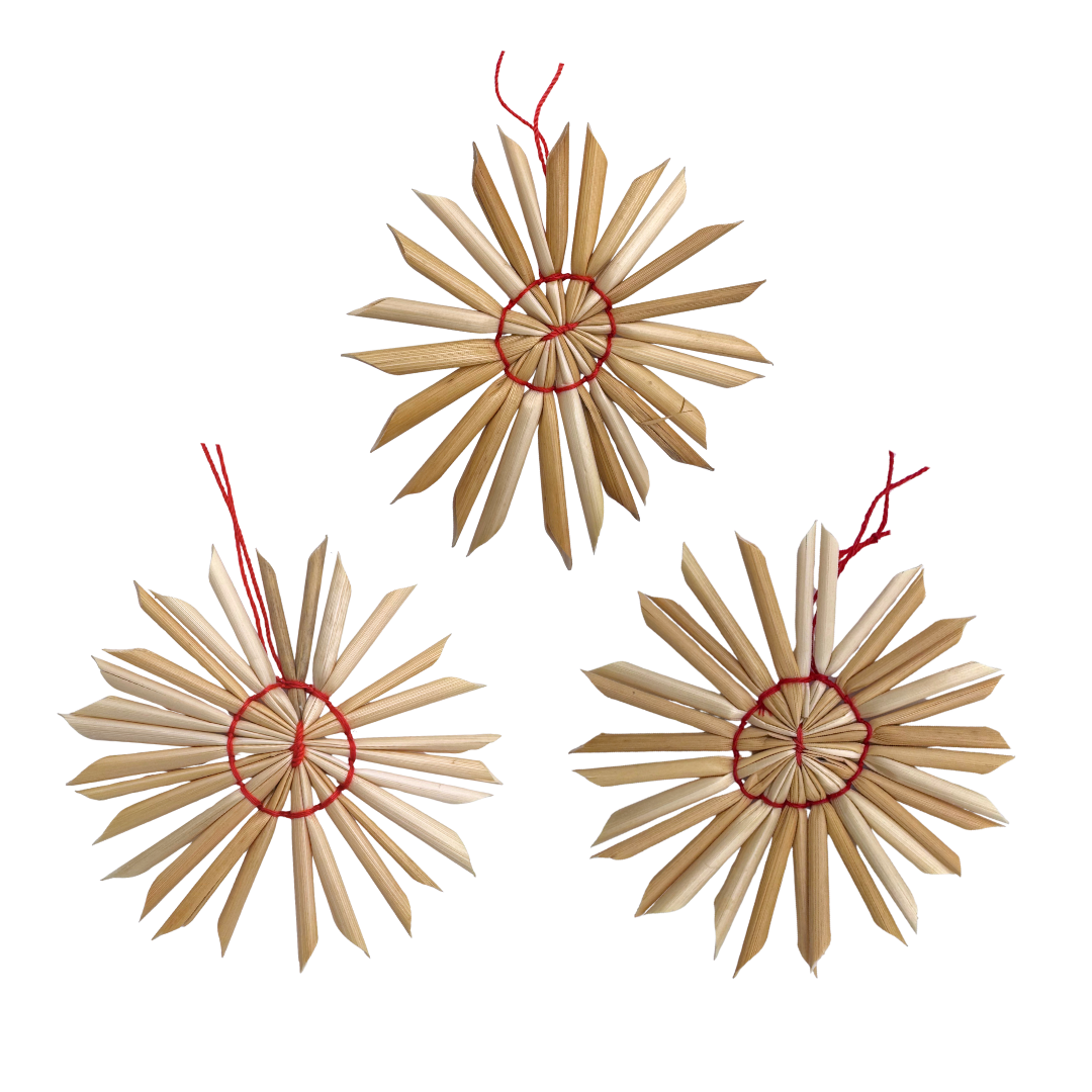 Straw Flat Snowflake from Wandera