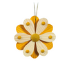 Spring Blossoms Ornament, yellow by Martina Rudolph