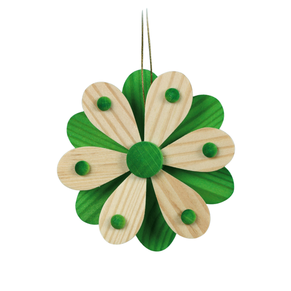 Spring Blossoms Ornament, green by Martina Rudolph